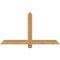 Ekena Millwork Eugene Smooth Timber Gable Bracket, Western Red Cedar, 48"W x 26"H x 1 1/2"D x 3 1/2"F, 13/12 Pitch GBW048X26X0204EUG00SWR - alternate 1
